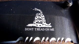 Gadsden Dont Tread On Me Marine knife black  caps 4th of July video [upl. by Broadbent]