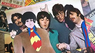 ♫ The Beatles with Yellow Submarine animated likeness at TVC Studios 1967 [upl. by Eked]