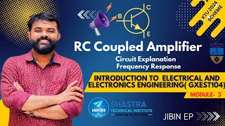 RC Coupled Amplifier Circuit  Frequency Response  IEE  GXEST104  KTU 2024 [upl. by Samale]