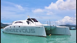 2014 Stealth 44 Power Cat Rendezvous  For Sale with Multihull Solutions [upl. by Ahsian]