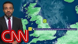 Weatherman nails towns super long name [upl. by Retsae]