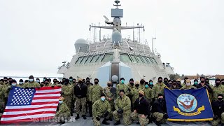 US Navy Received New Combat Ship USS Cooperstown LCS23 [upl. by Henning86]