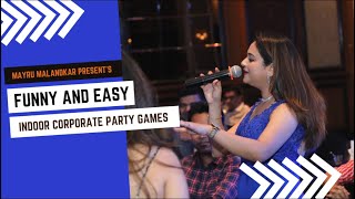 Funny and Interactive Games for corporate party by Anchor Mayuri Malandkar [upl. by Ingamar]