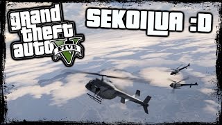 GTA V PC Sekoilua 35  Helikopteriseikkailu D [upl. by Atis]