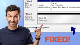 DISK NOT INITIALIZED FIX How to Fix “Disk 1 Unknown Not Initialized”  5 Ways  2024 [upl. by Richer422]