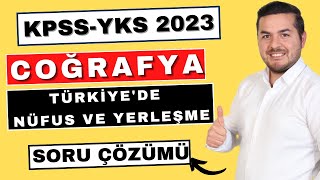 Türkiyede Nüfus Ve Yerleşme  Soru Çözümü  Enes Hoca kpsscoğrafya kpss2023 yks2023 [upl. by Tema]