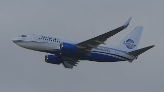 RARE AerSale Boeing 73776N N30AS Takeoff from PDX [upl. by Hamfurd]