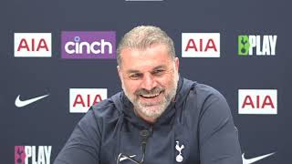 FULL PRESS CONFERENCE Including Embargoed Section Ange Postecoglou Aston Villa v Tottenham [upl. by Enaj415]