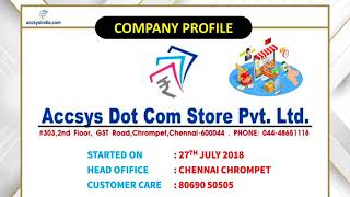 ACCSYS INDIA INCOME AND PRODUCTS EXPLANATION [upl. by Quick438]