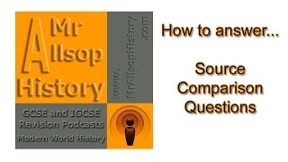 GCSE History source paper tips  how to compare sources revision [upl. by Wertz228]