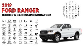 2019 FORD Ranger  Cluster amp Dashboard Warning Lights Guide [upl. by Leile930]