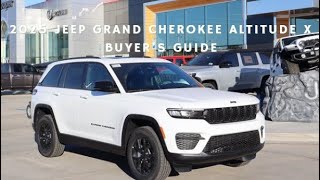 2025 Jeep Grand Cherokee Altitude X Buyer’s Guide [upl. by Lulita]