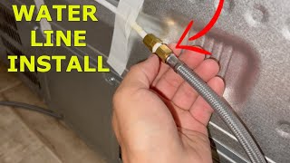 How to Connect a Water Line to a Refrigerator [upl. by Furr]