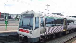 Two trains Transperth type A Claisebrook station Perth [upl. by Bertram]