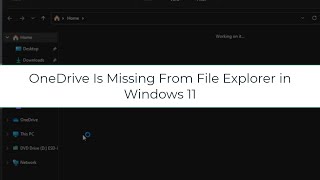 OneDrive Is Missing From File Explorer in Windows 11 Easy Method [upl. by Pasia]