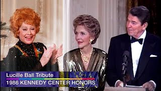 President Ronald Reagan honors Lucille Ball  Unaired Ceremony The Kennedy Center Honors [upl. by Wanonah]