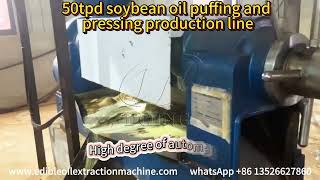 50tpd soybean oil press production plant project in Nigeria with pretreatment and puffing machine [upl. by Notaes]