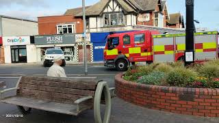 Fire incident scene Cleveleys Lancashire [upl. by Yluj]