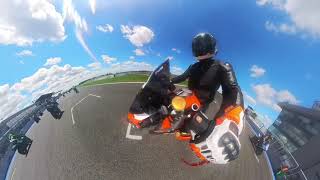 Brutal KTM 1290 power at race start and finish at SlovakiaRing 2024 [upl. by Htiffirg]