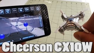 Cheerson CX10W Review from Banggood [upl. by Benson516]