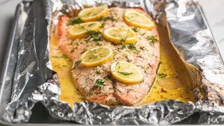 Baked Salmon in Foil [upl. by Mikkanen76]