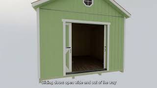 Best Barns North Dakota Wood Storage Shed Kit  Available Sizes 12x12 12x16 amp 12x20 [upl. by Kilk216]