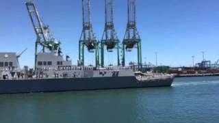 Navy Days LA  Arrival of USS Halsey DDG 97 [upl. by Zohara]