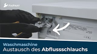 Wie kann ich den Abflussschlauch meiner Waschmaschine ersetzen  FixPart [upl. by Nosrac]