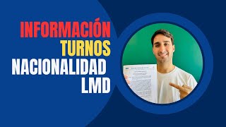 INFORMACIÓN TURNOS  NACIONALIDAD Ley de Nietos [upl. by Ignacius]