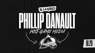 Forward Phillip Danault  012624 LA Kings loss to Colorado Avalanche  Postgame Media [upl. by Modestine]