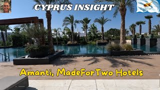 Amanti MadeForTwo Hotels Ayia Napa Cyprus  2024 Tour Around [upl. by Tyra]