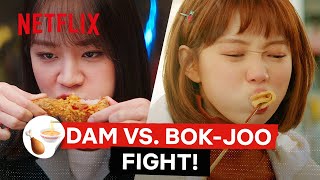 Mukbang Battle Kim Bokjoo VS Lee Dam 🍗🍚🥘🍜🥯 Best of Mukbang Faceoff  Netflix Philippines [upl. by Ajnotal846]