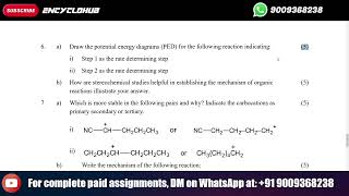 Draw the potential energy diagrams PED for the following reaction indicating Step 1 as the [upl. by Simaj]