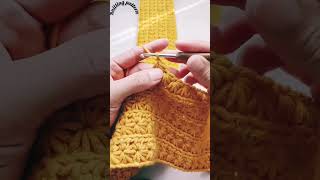 Muffler design with crochet pattern wool shortvideo shortsviral crochet handmade [upl. by Chapel]