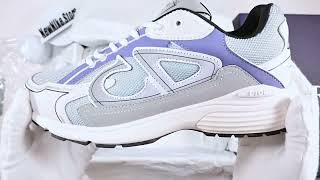 Dior B30 Sneaker Dior White Blue Mesh and Technical Fabric [upl. by Ernesta]