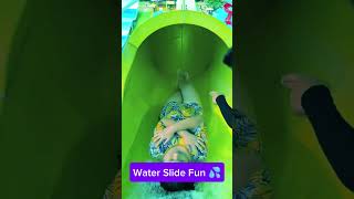 Water Slide Fun  waterslides watergames familytime slide waterparkadventure Water Park Fun [upl. by Dinnie]