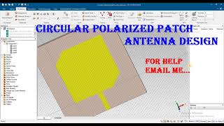 circular polarized patch array antenna in cst hfss ads ie3d feko [upl. by Cheri]