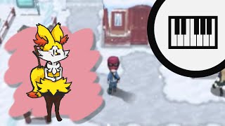 Pokémon X amp Y  Snowbelle City Piano [upl. by Nappy]