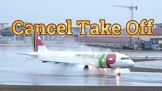 Cancel Take Off  TAP Air Portugal Airbus A320214 [upl. by Si480]