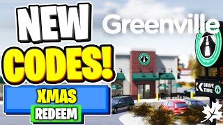 NEW ALL WORKING CODES FOR Greenville IN DECEMBER 2023 ROBLOX Greenville CODES [upl. by Ahsik]