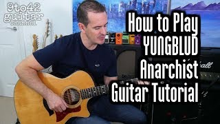 How to Play YUNGBLUD  Anarchist Guitar Tutorial Lesson [upl. by Jepum]