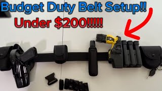 200 Duty Belt Setup The Best Budget Duty Belt Setup [upl. by Aidualc736]