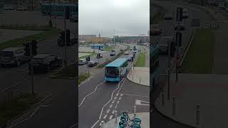 Stevenage Railway Station SB7 Bus [upl. by Ardnasella]