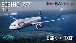 Livestream Long Haul to Bermuda in the PMDG 777 with BAVWear [upl. by Yereffej]