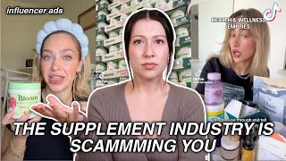 The Supplement Industry is SCAMMING YOU Influencer ads Predatory claims etc [upl. by Helbonia]