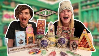 Trying Harry Potter Candy from Honeydukes ft Tessa Netting [upl. by Avonasac]