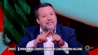 MATTEO SALVINI A QUARTA REPUBBLICA RETE 4 16092024 [upl. by Ditzel]