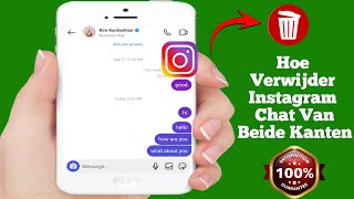 Hoe verwijder je permanent alle Instagramchats van beide kanten  Verwijder alle chats op Instagram [upl. by Emoreg]