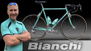 Vintage Bianchi Road Bike Restoration Build and Ride [upl. by Arihsat]