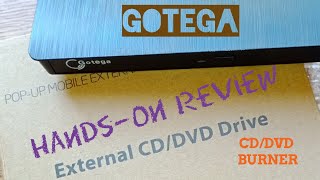 GOTEGA External DVD Drive USB 30 Portable CDDVD RW DriveDVD Player for Laptop CD ROM Burner [upl. by Cyndy626]